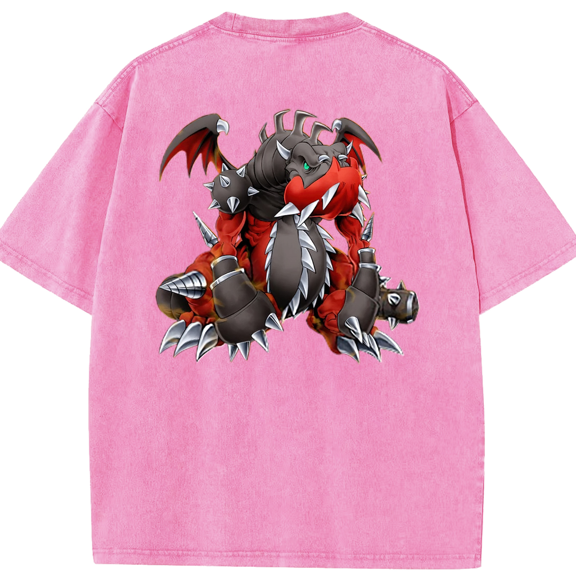 （画像用） 遊☆戯☆王 Yu-Gi-Oh! 綿100% ヴィンテージ風 半袖Tシャツ（背面プリント）
